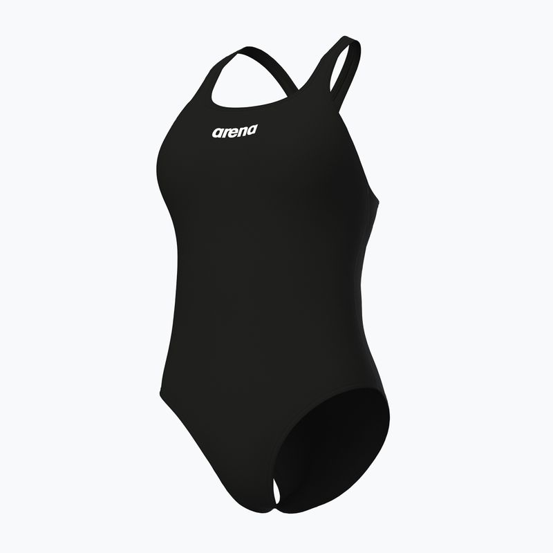 Women's one-piece swimsuit arena Team Swim Pro Solid black/white 4