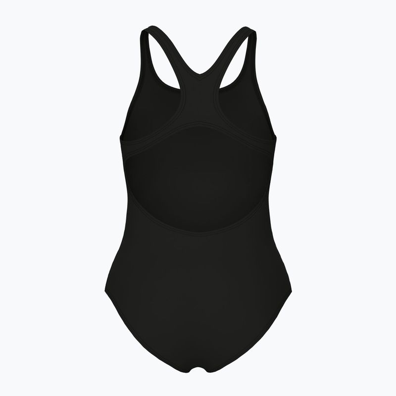 Children's one-piece swimsuit arena Team Swim Pro Solid black/white 2