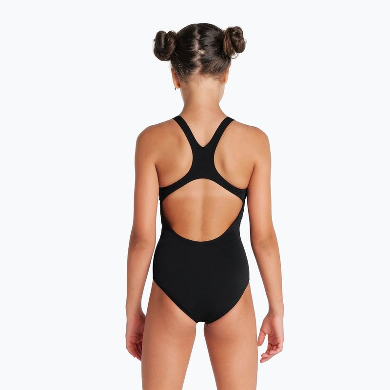 Children's one-piece swimsuit arena Team Swim Pro Solid black/white 6