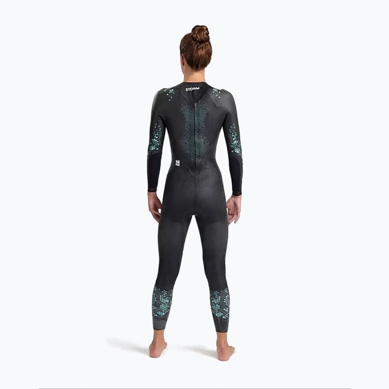 Women's arena Storm coral blue/black wetsuit 2