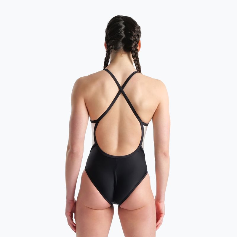 Women's one-piece swimsuit arena Icons Fast Back Panel grey 005043/551 6