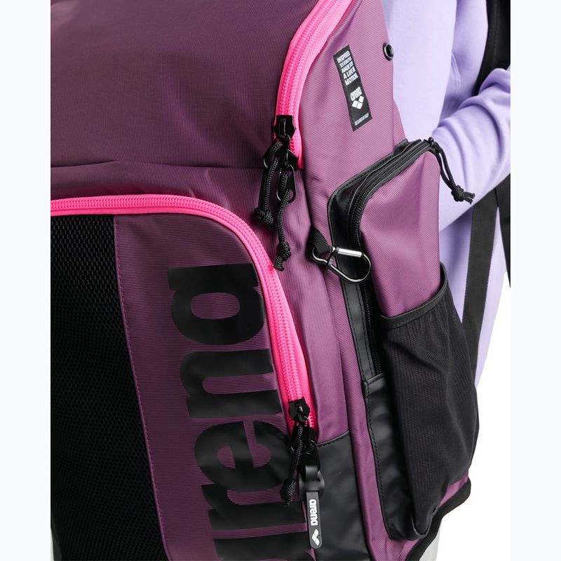 Arena Spiky III backpack 45 l plum/neon pink 11