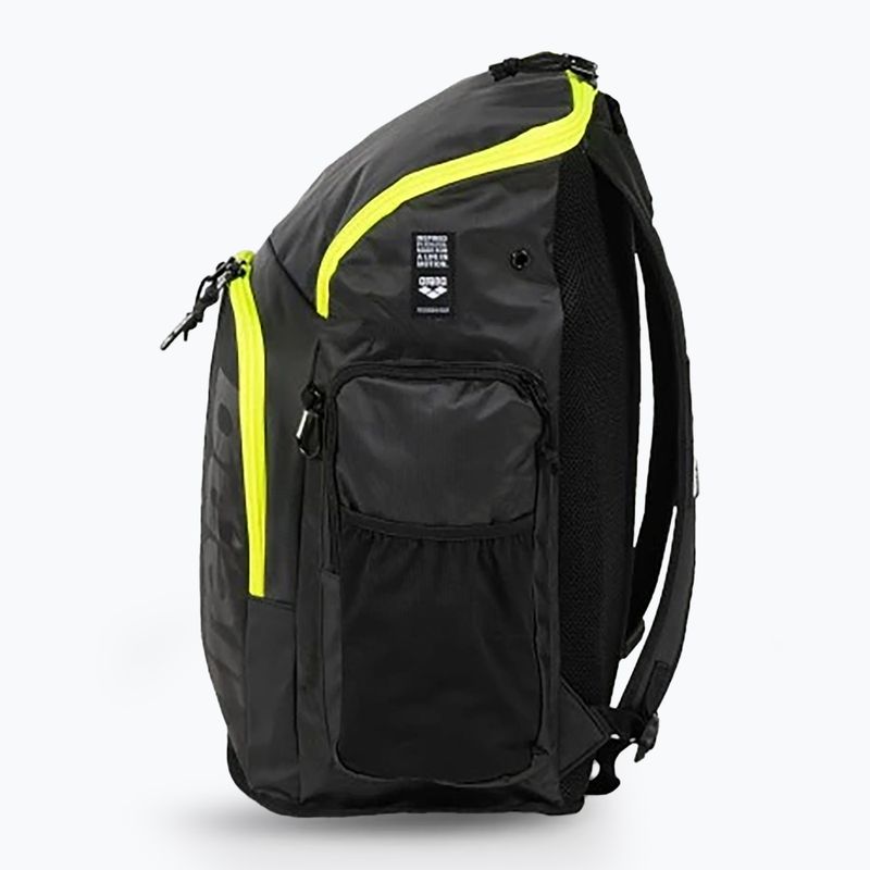 Arena Spiky III backpack 45 l dark smoke/neon yellow 7