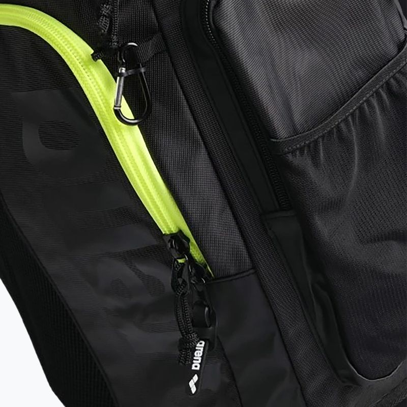 Arena Spiky III backpack 45 l dark smoke/neon yellow 9