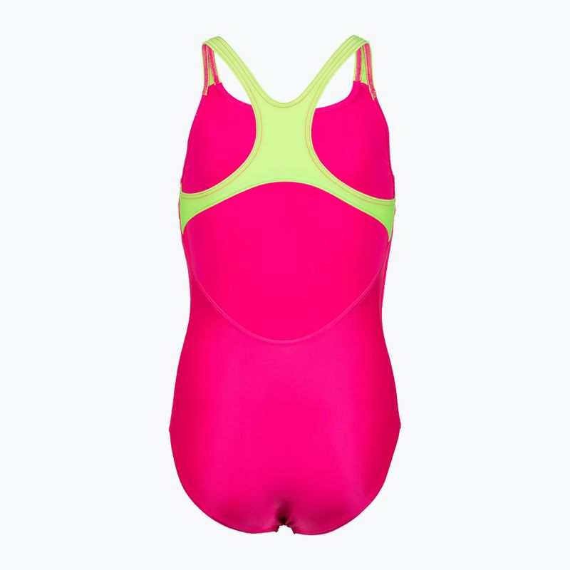 Children's one-piece swimsuit arena Swim Pro Back Logo pink 005539/760 5