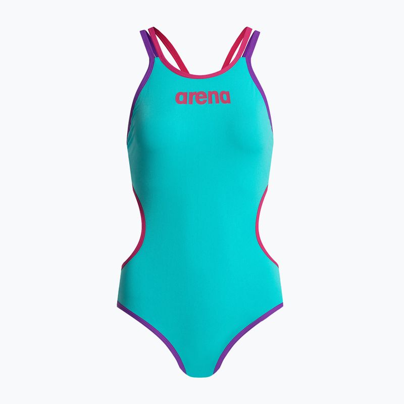 Women's one-piece swimsuit arena One Double Cross Back One Piece blue 004732/889