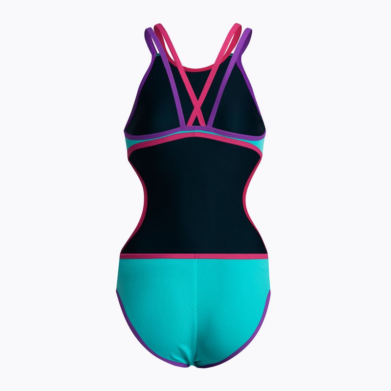 Women's one-piece swimsuit arena One Double Cross Back One Piece blue 004732/889 2