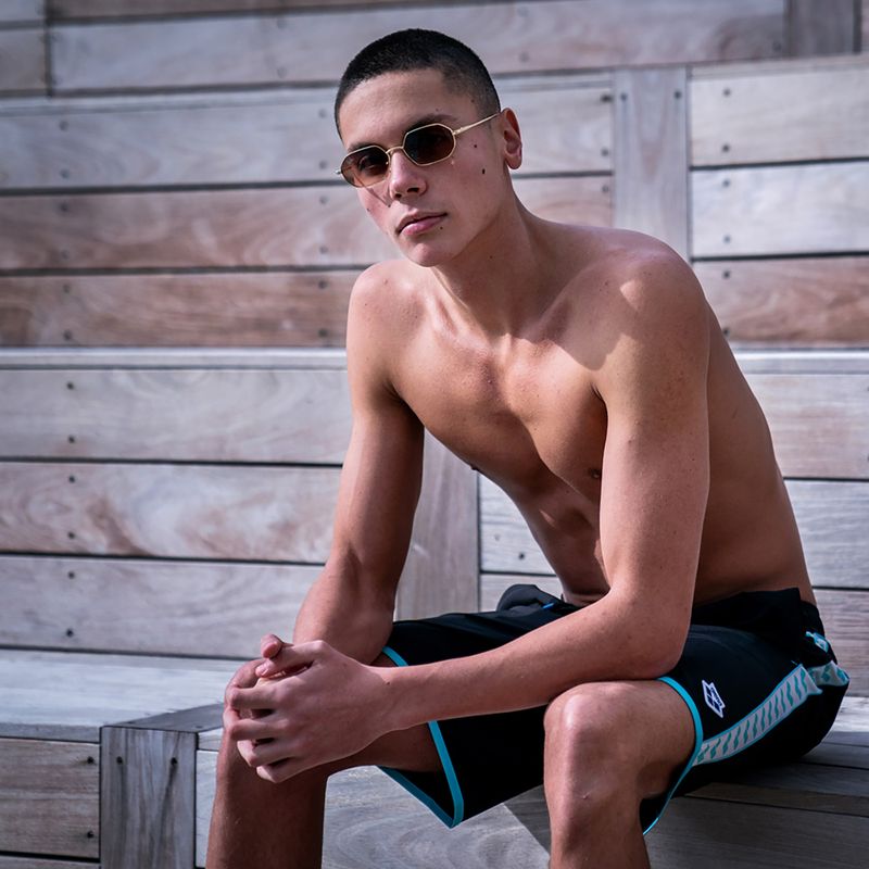 Arena Icons Team Stripe Bermuda Logo shorts black 005652/518 10