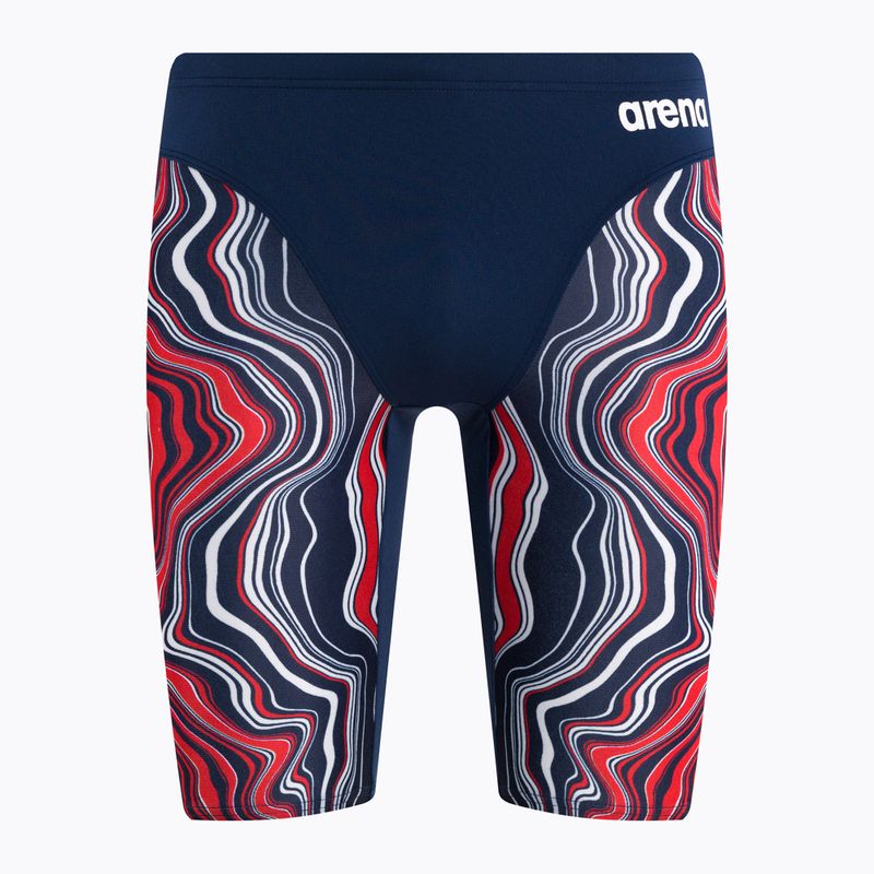 Men's arena Swim Jammer Marbled navy blue 005785/740