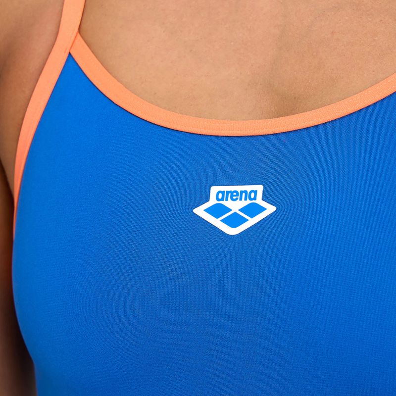 Women's arena Icons Super Fly Back Solid blue/orange one-piece swimsuit 005036/751 8