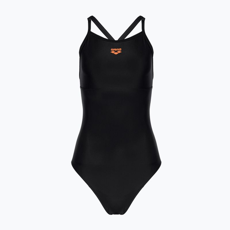 Women's one-piece swimsuit arena Solid Swimsuit Lightdrop Back black