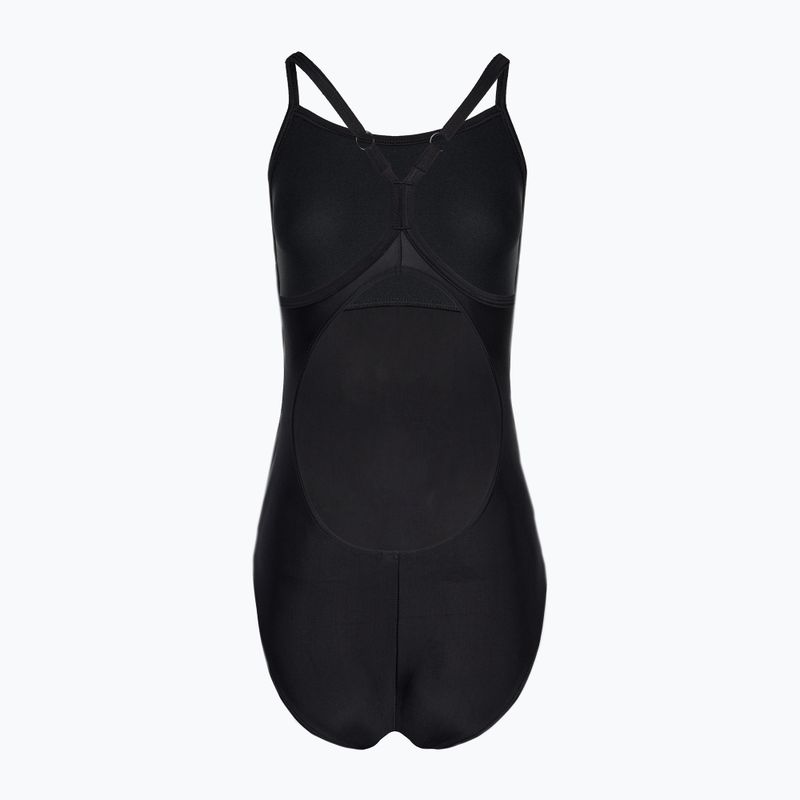 Women's one-piece swimsuit arena Solid Swimsuit Lightdrop Back black 2