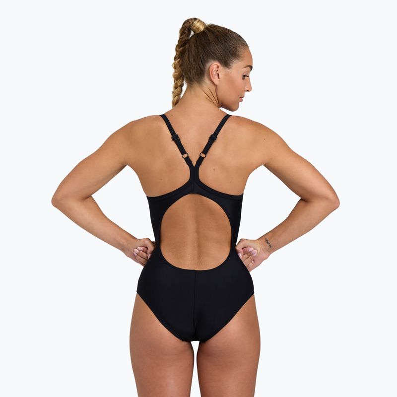 Women's one-piece swimsuit arena Solid Swimsuit Lightdrop Back black 6