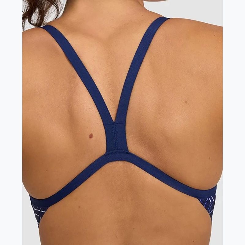 Women's one-piece swimsuit arena Kikko Pro Challenge Back navy/navy multi 8