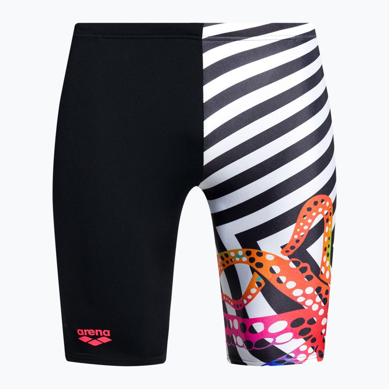 Men's Arena Crazy Octopus Jammer swimwear black and white 006379