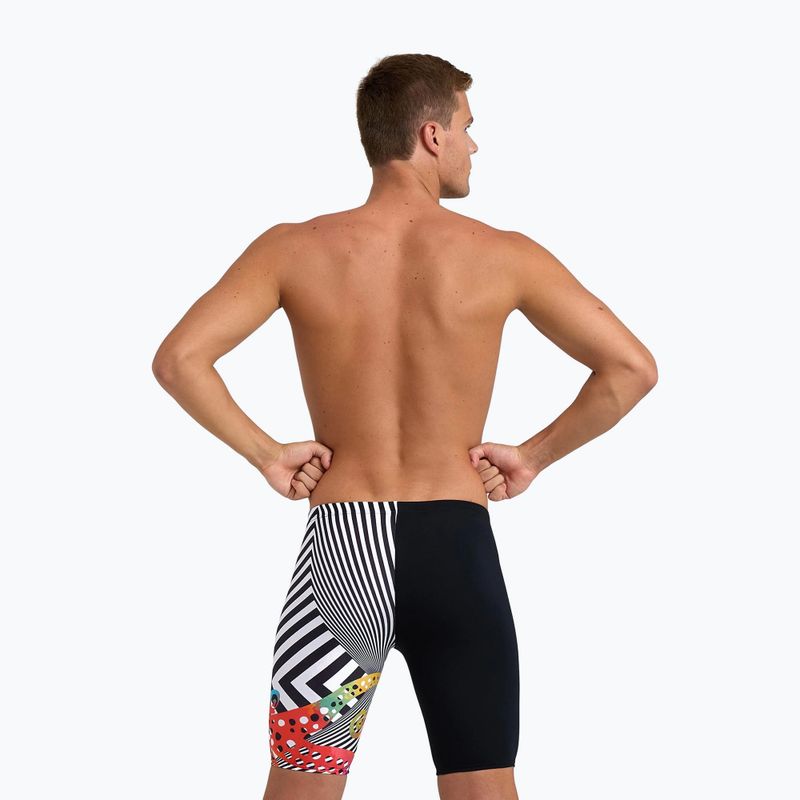 Men's Arena Crazy Octopus Jammer swimwear black and white 006379 8