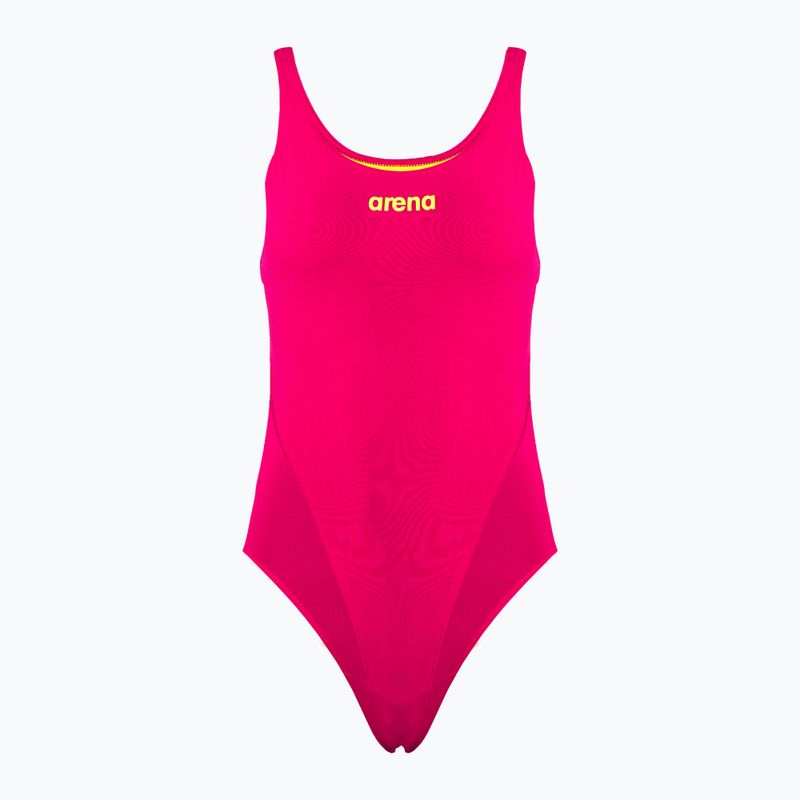 Women's one-piece swimsuit arena Team Swim Tech Solid red 004763/960