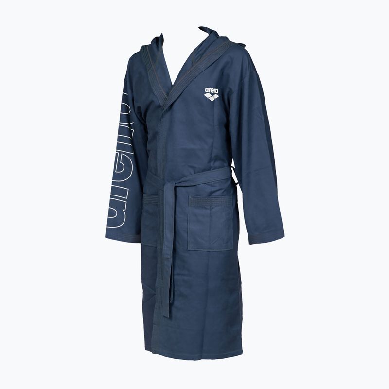 Arena Zeal Plus Jr children's bathrobe navy/white 3