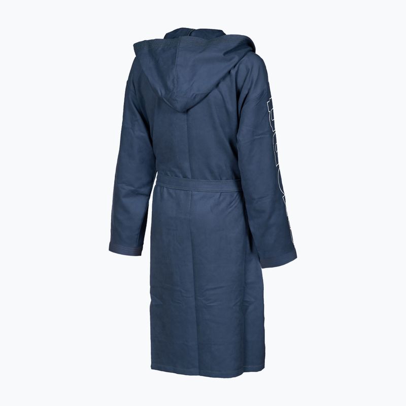 Arena Zeal Plus Jr children's bathrobe navy/white 5