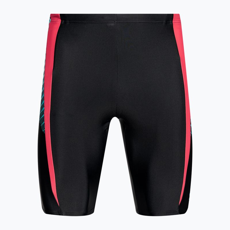 Men's arena Threefold Jammer R black/black/anguria swimwear