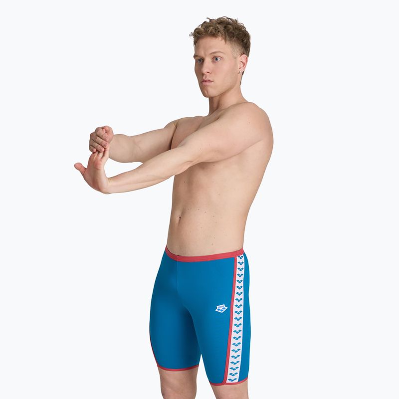 Men's arena Swim Solid Jammer blue cosmo/astro red 2