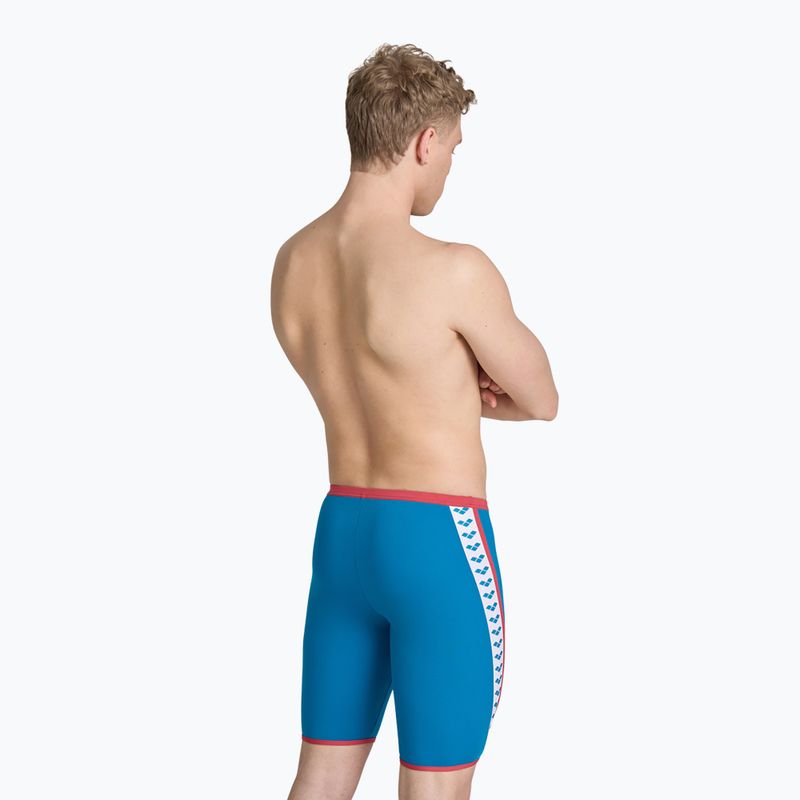 Men's arena Swim Solid Jammer blue cosmo/astro red 3