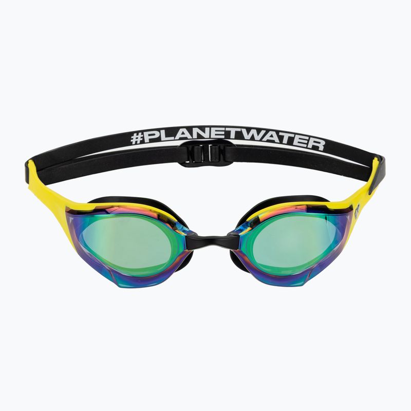 Arena swimming goggles Cobra Edge Swipe MR emerald / yellow / black 2