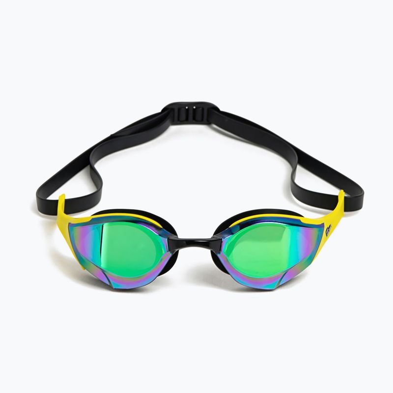 Arena swimming goggles Cobra Edge Swipe MR emerald / yellow / black 2
