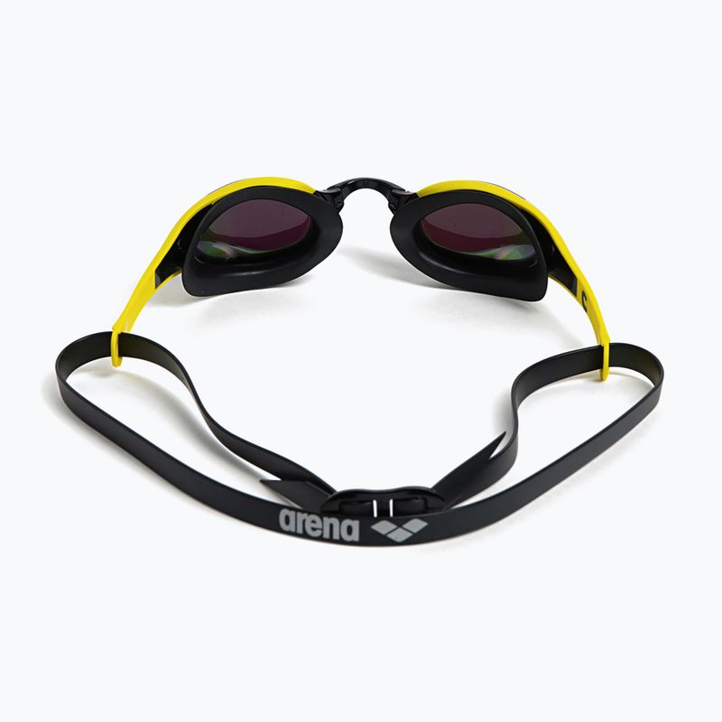 Arena swimming goggles Cobra Edge Swipe MR emerald / yellow / black 3