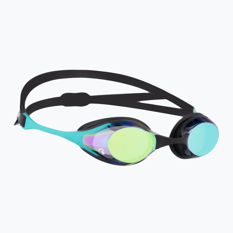 Arena swimming goggles Cobra Swipe Mirror emerald/peacock