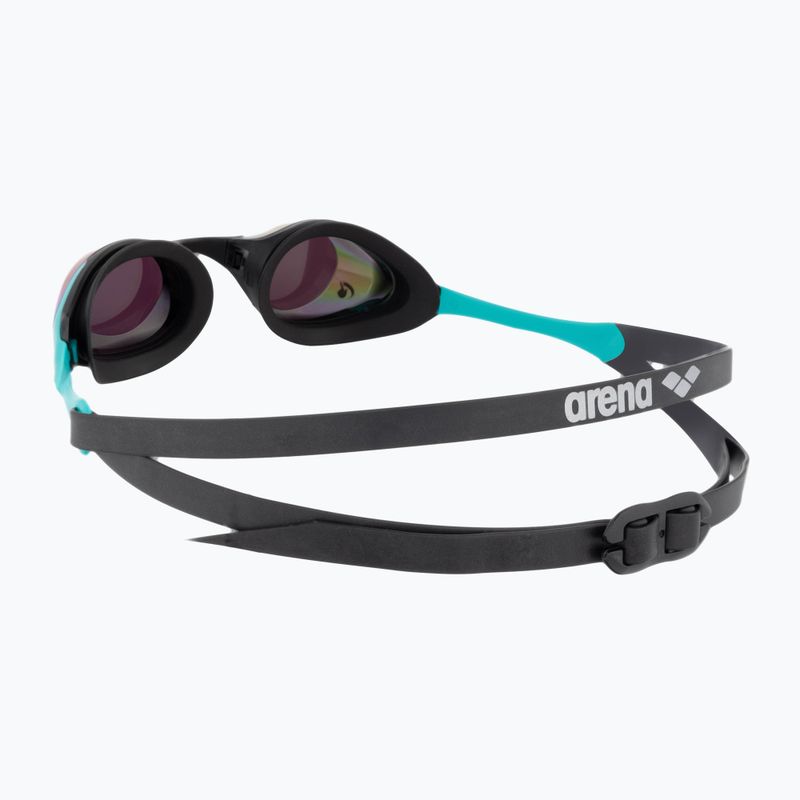 Arena swimming goggles Cobra Swipe Mirror emerald/peacock 5