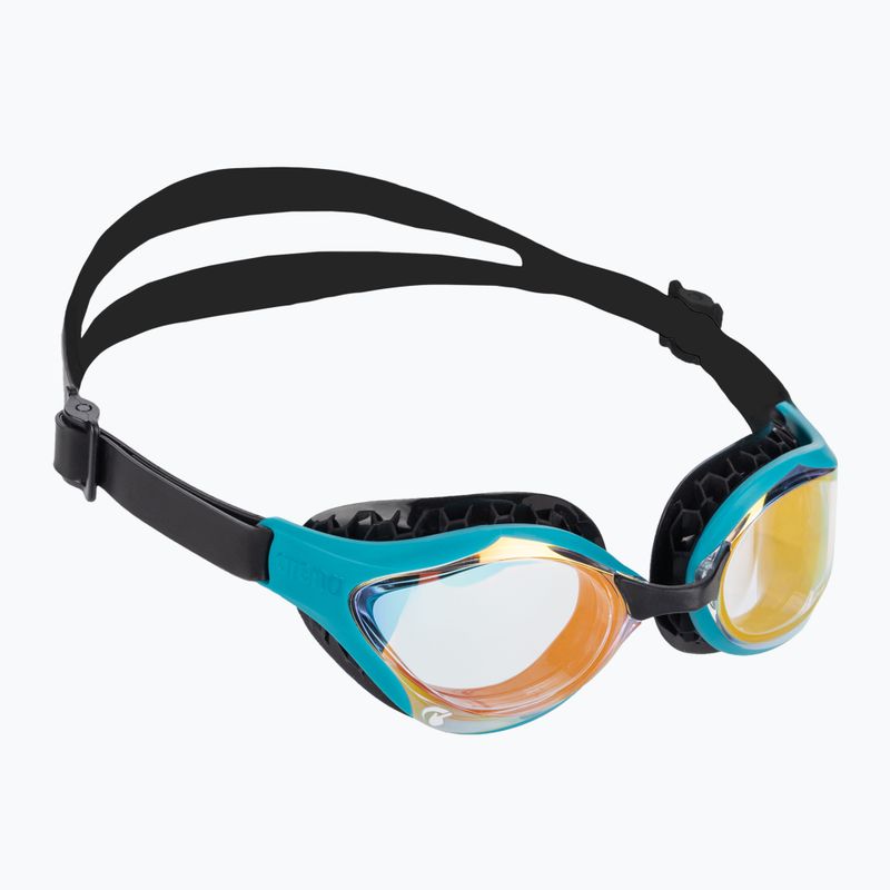 Arena swim goggles Air-Bold Swipe Mirror yellow copper/green lake