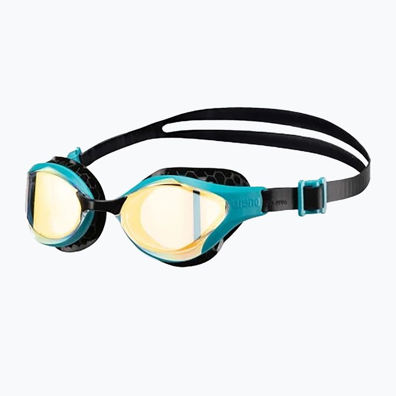 Arena swim goggles Air-Bold Swipe Mirror yellow copper/green lake 6