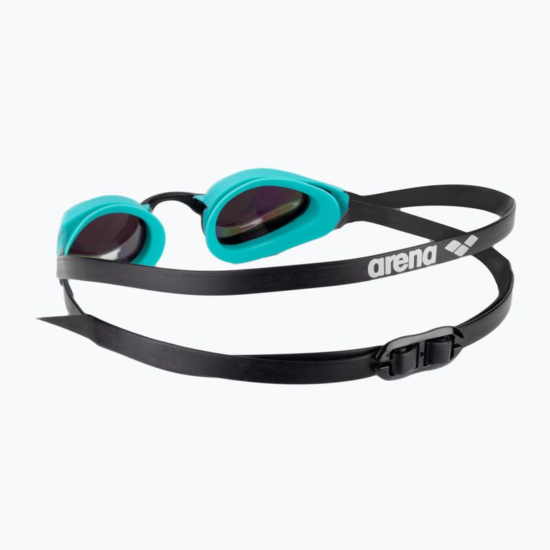 Arena swimming goggles Cobra Core Swipe Mirror emerald/peacock 4