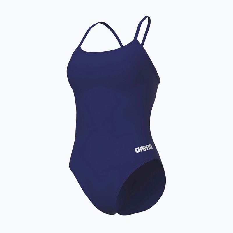Women's one-piece swimsuit arena Lace Back Solid navy/white 4