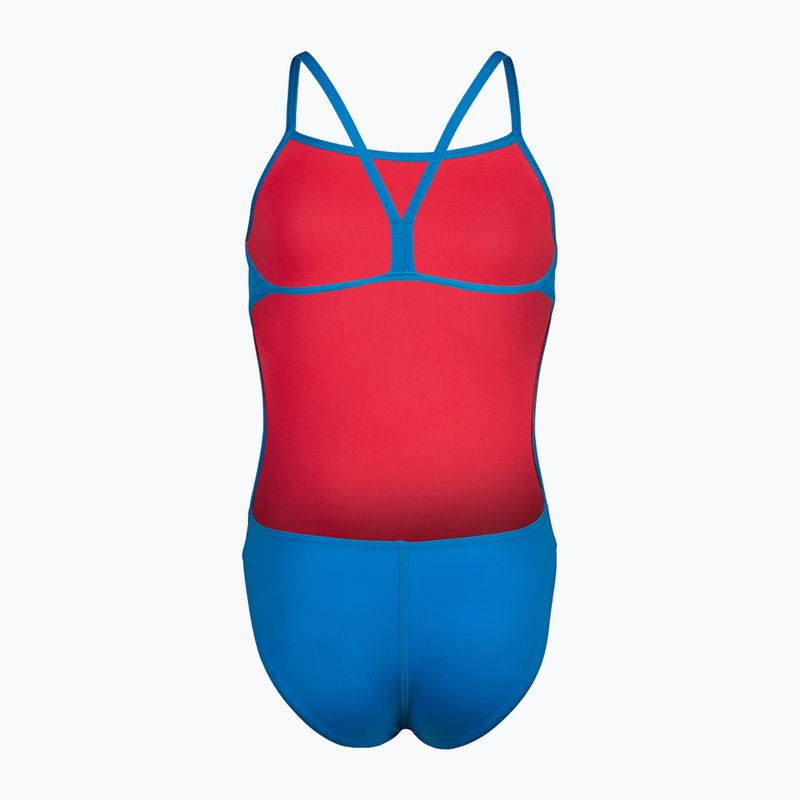Arena Team Challenge Solid blue river children's one-piece swimsuit 3