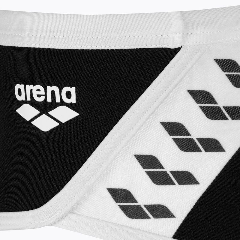 Men's arena Icons Swim Low Waist Short Solid black/white swim briefs 3