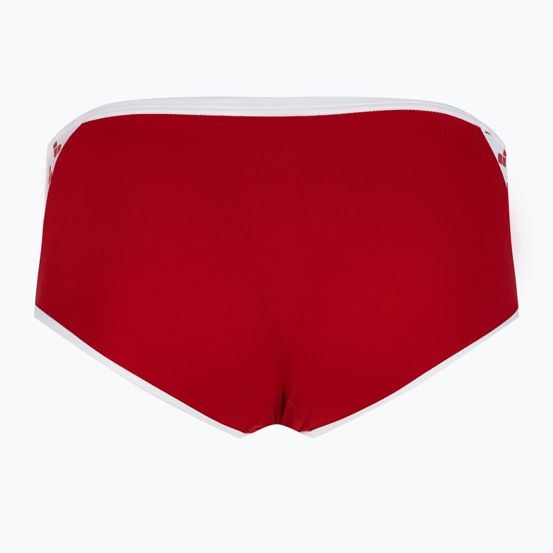 Men's arena Icons Swim Low Waist Short Solid red/white swim briefs 2