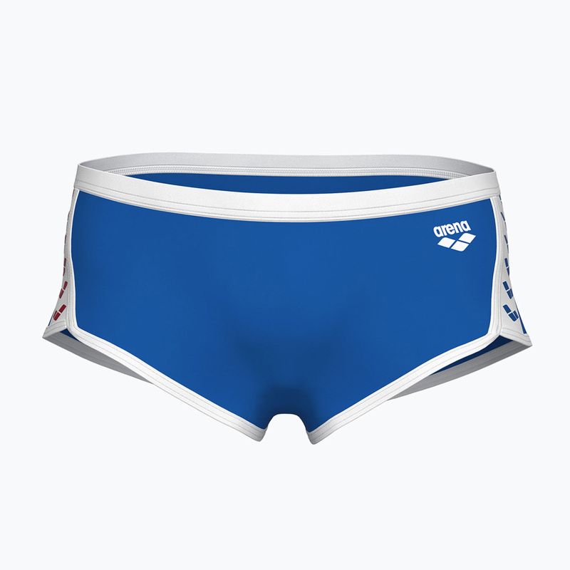 Men's arena Icons Swim Low Waist Short Solid royal/white swim briefs