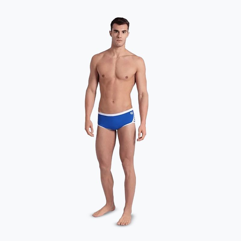 Men's arena Icons Swim Low Waist Short Solid royal/white swim briefs 6