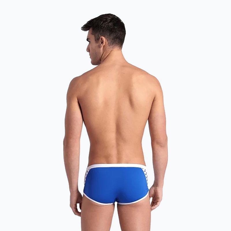 Men's arena Icons Swim Low Waist Short Solid royal/white swim briefs 7