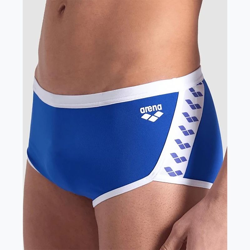 Men's arena Icons Swim Low Waist Short Solid royal/white swim briefs 8