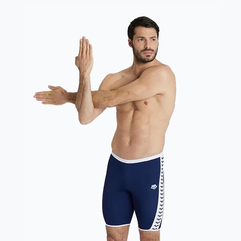 Men's arena Icons Swim Jammer Solid navy/white 5