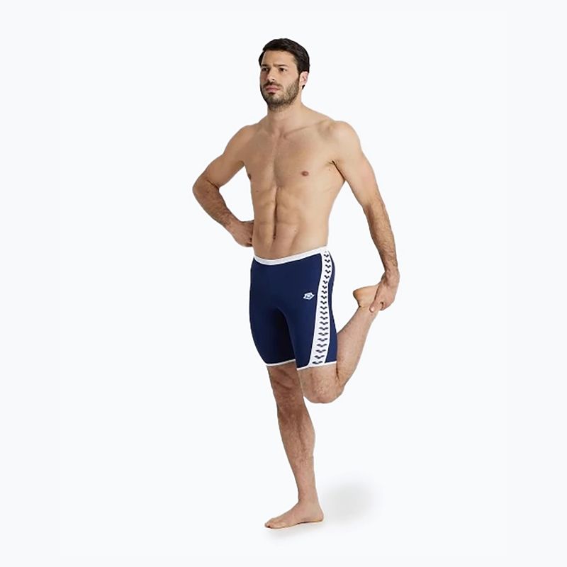 Men's arena Icons Swim Jammer Solid navy/white 7