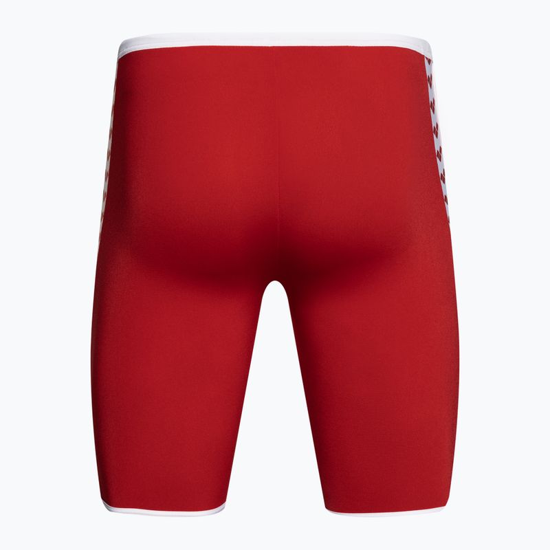 Men's arena Icons Swim Jammer Solid red/white 2