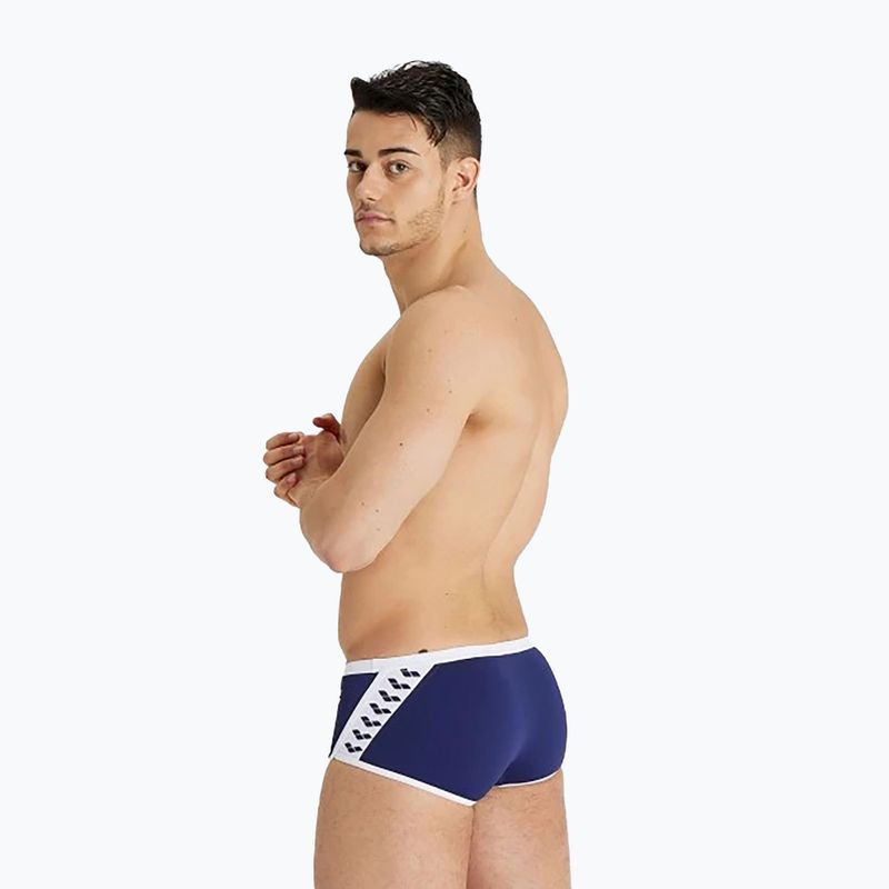 Men's arena Icons Swim Low Waist Short Solid navy/white swim briefs 6