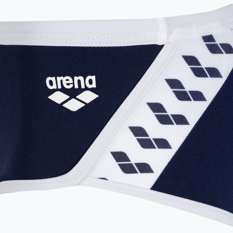 Men's arena Icons Swim Low Waist Short Solid navy/white swim briefs 3