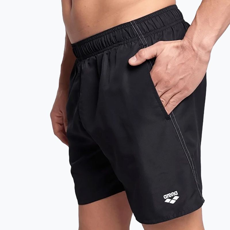Men's swim shorts arena Fundamentals Boxer R black/white 8