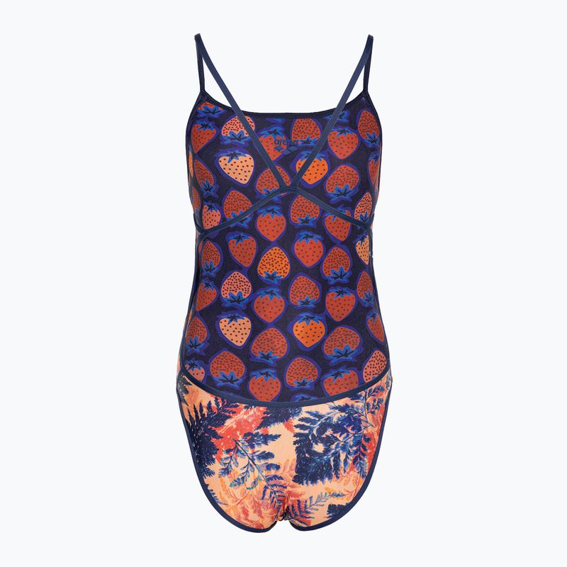 Women's one-piece swimsuit arena Reversible Swimsuit Challenge Back navy/multi 2