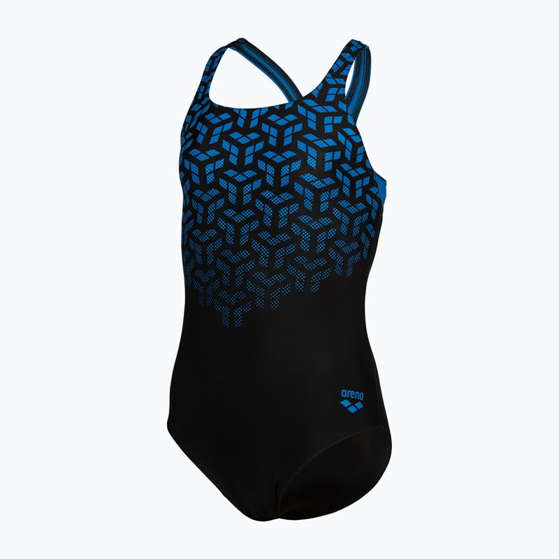 Children's one-piece swimsuit arena Kikko V Swim Pro Back black/blue china 2